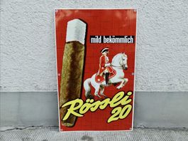 TOLLES ALTES BLECHSCHILD RÖSSLI 20