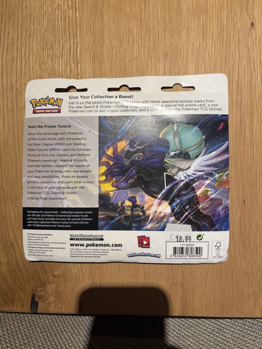 Pokémon Sammelbilder & Trading cards: Pokemon Blister Chilling Reign – Neu und originalverpackt aus Buchs LU von Arcade_otaku 1