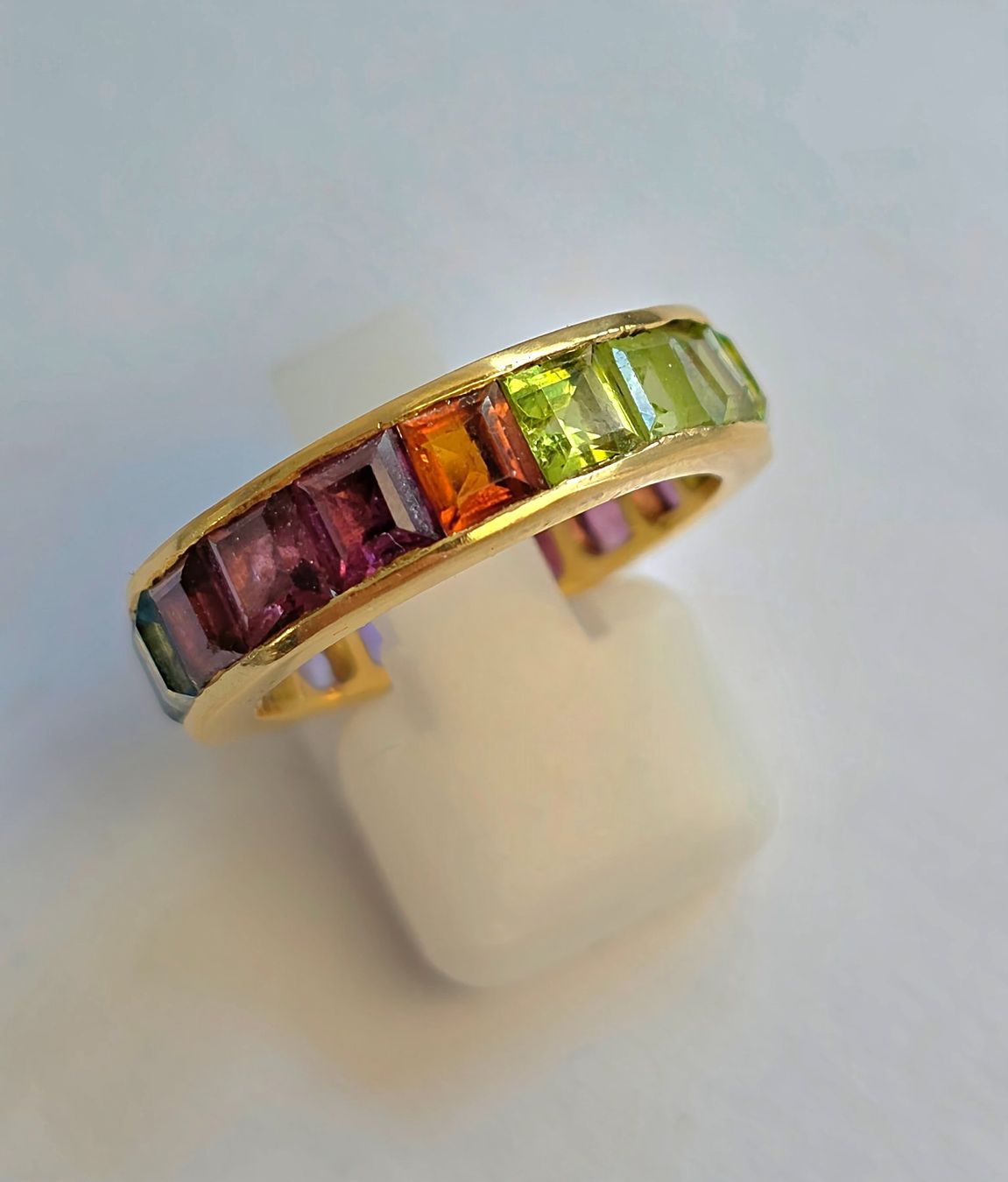 Anelli: Gold Fingerring Rainbow Safire – Nuovo (secondo la descrizione) da Zürich venduto da adriben 6