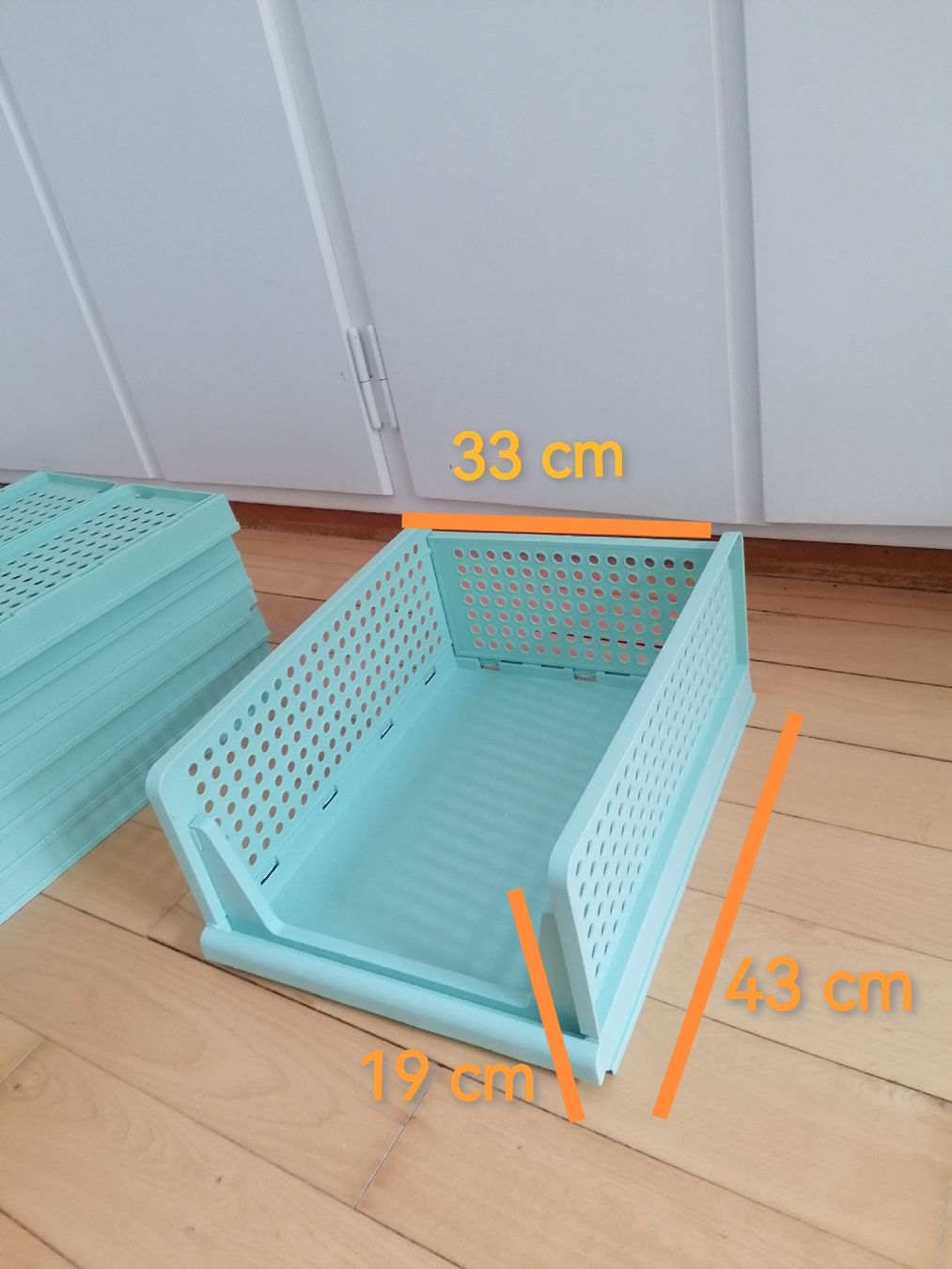 Casse di trasporto: Stapelboxen Mintgrün 43x19x33cm – Usato da Luzern venduto da chr_ny72 1