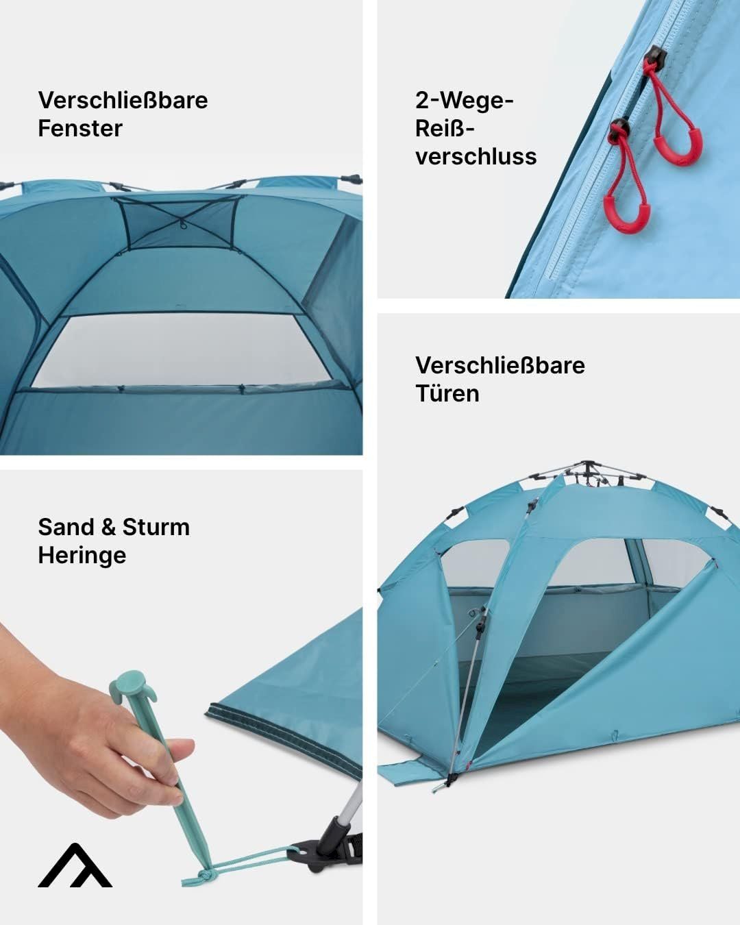Tende : Qeedo Quick Palm Oceanblue – Nuovo e nell'imballaggio originale da Bottighofen venduto da zaap 4