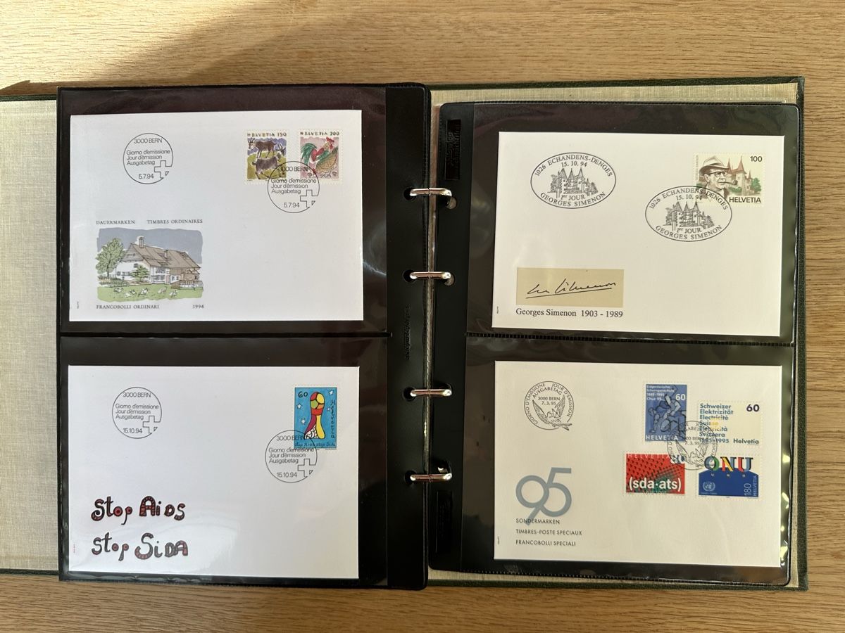 Alle Briefmarken: Schweiz - umfangreiche FDC Sammlung 1978-1997 TOP – Gebraucht aus Schmitten / FR von Samsara169 7