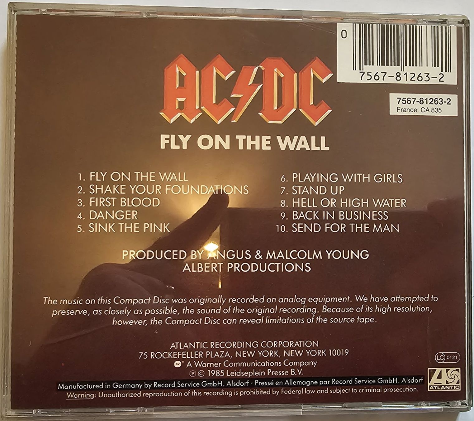 CDs: AC DC - FLY ON THE WALL – Gebraucht aus Merishausen von  1