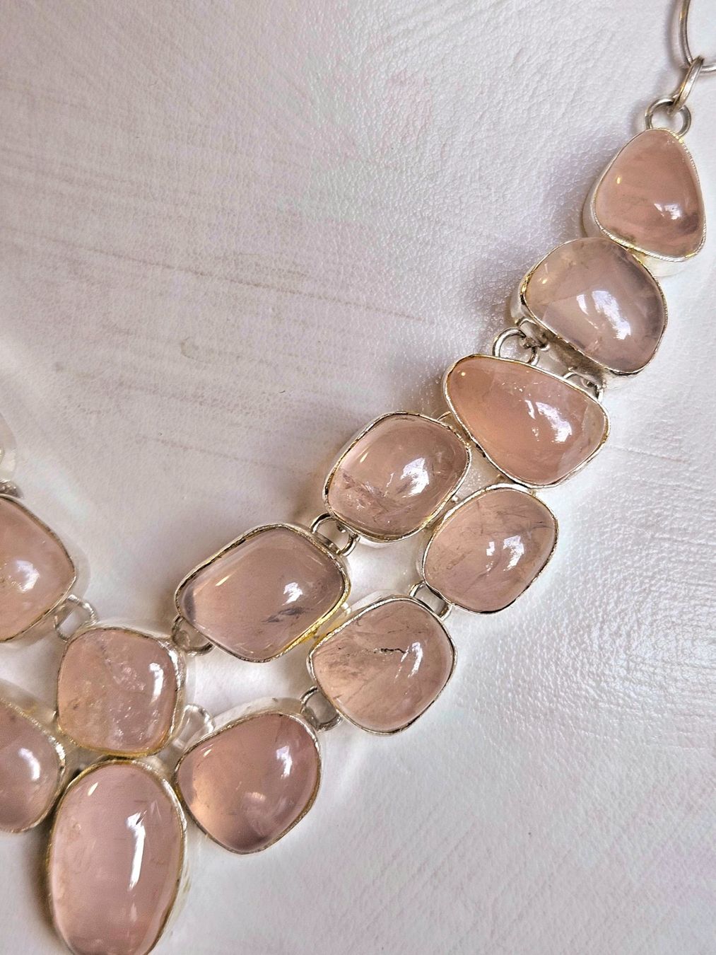 Catenine: Edles Collier Rosenquarz Schmuck Einzelanfertigung – Nuovo (secondo la descrizione) da Zürich venduto da Bieter04 3