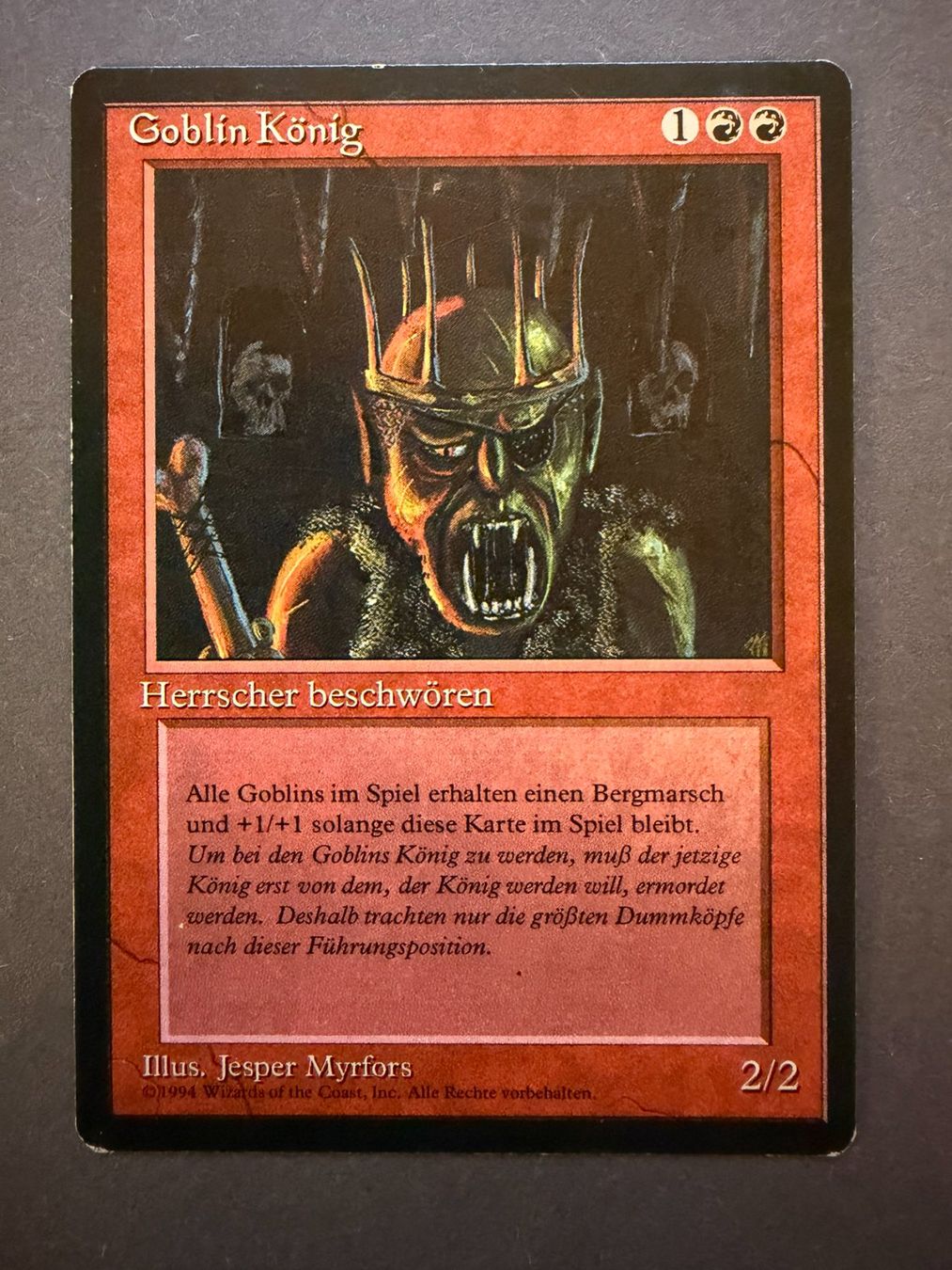 Magic The Gathering Carte collezionabili: Goblin König // Goblin King // Foreign Black Border // Magic – Usato da Binz venduto da Tempelritter
