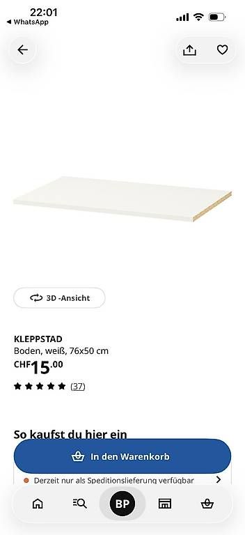Ikea Armadi: Neuer Kleppstad Schrank! – Nuovo e nell'imballaggio originale da Basel venduto da besa78 3