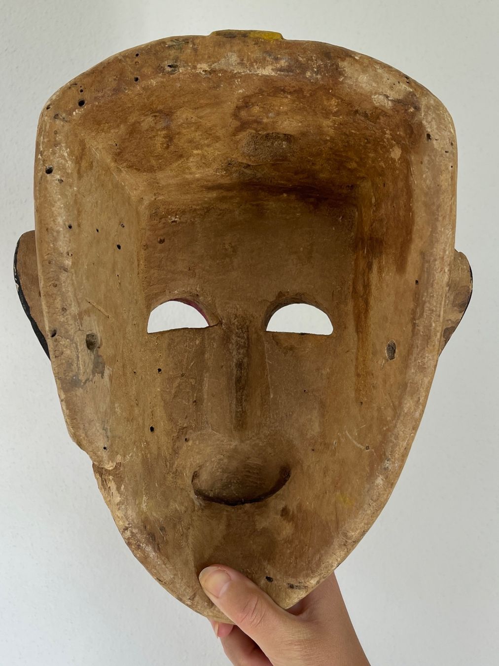 Skulpturen & Statuen: seltene alte Holz Maske Herkunft unbekannt 29 cm – Gebraucht aus Rüthi (Rheintal) von Kunsthaus777 9