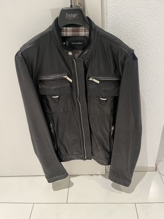 Dsquared2 Lederjacke schwarz Grösse 54