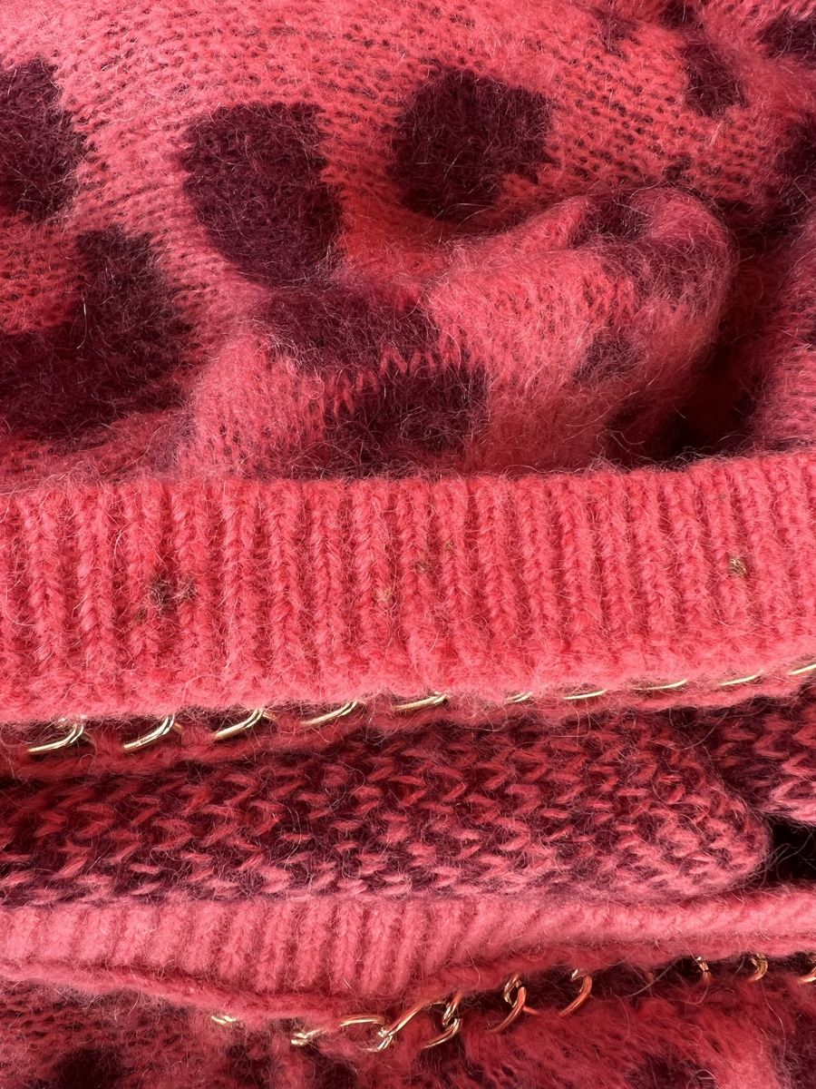 Twinset Maglioni & Felpe: Twin-Set Pullover pink mit Gepard Muster Grösse S – Usato da Zürich venduto da car_x52z 6