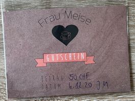 Gutschein bei Frau Meise in Baden (50 Franken)