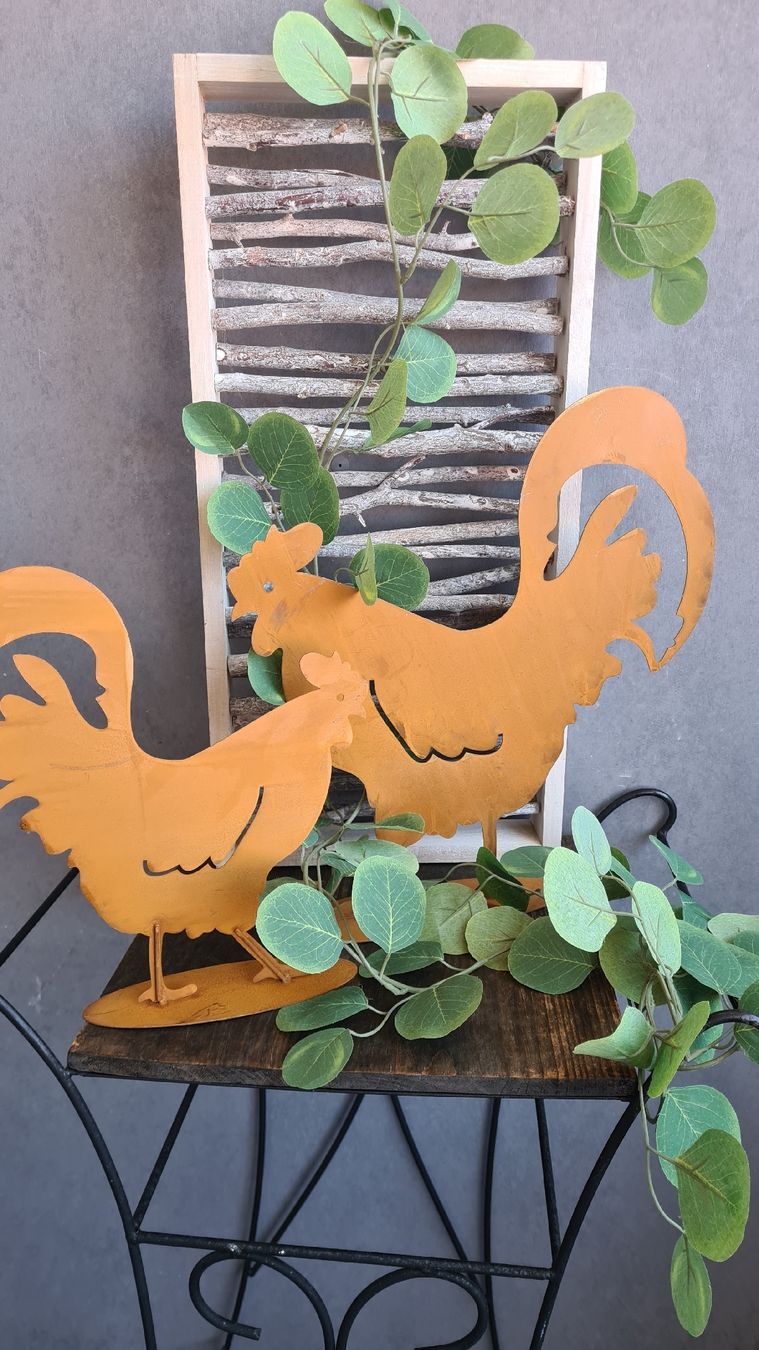 Figuren: Rost Huhn auf Platte – Neu und originalverpackt aus Böttstein von decodor-angi 2