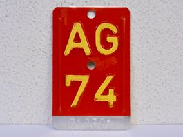 AG 74 VELONUMMER - FAHRRADSCHILD