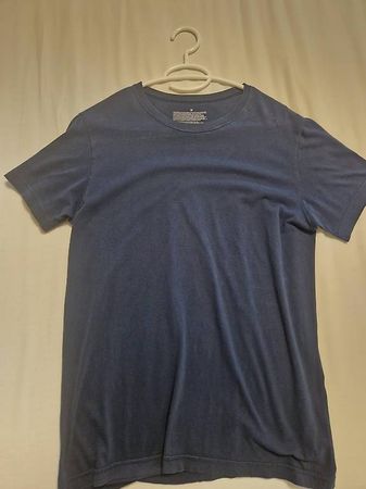 T-Shirt Blau (M) schlicht