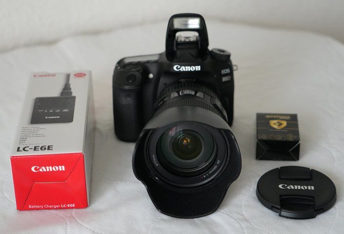 Canon Kamera: Canon EOS 80 D + L Objektiv – Gebraucht aus Aristau von Gola 7