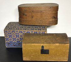3er Set von antiken Kisten/Truhen