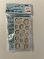 Silikon Mould von Alphabet Moulds, Knöpfe