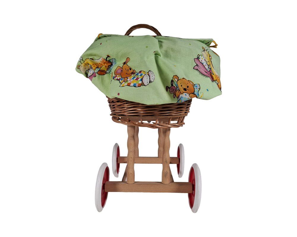 Carrozzine per bambole: Weidenkorb Puppenwagen mit Puppe – Usato da Wil SG venduto da Restwert_Wil 5