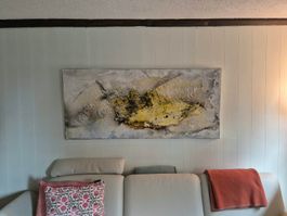 Wunderschöne Transparenz auf Leinwand von Gabi Tessaro