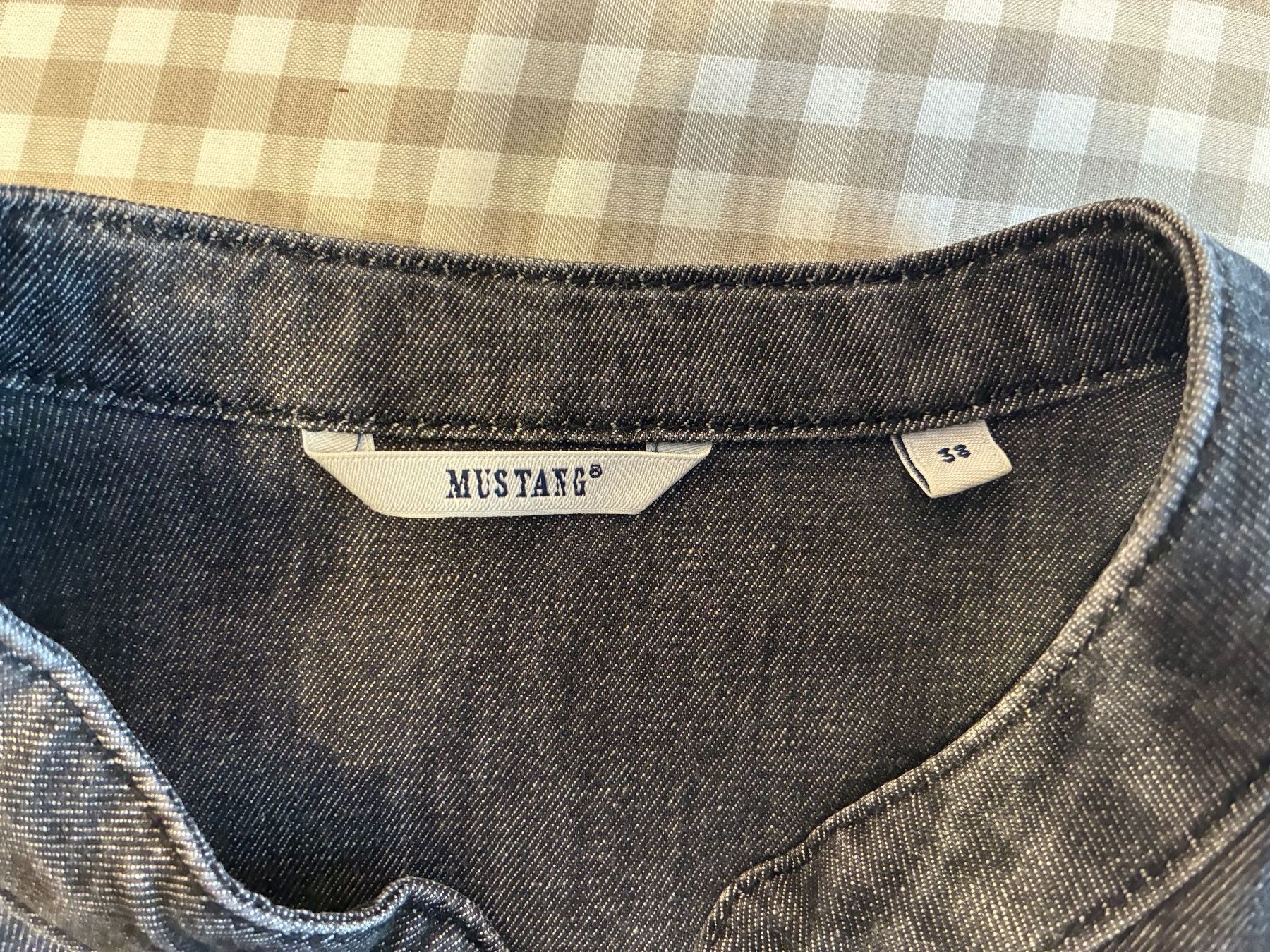 Blusen: Jeanshemd Mustang 38 schwarz/anthrazit – Gebraucht aus Schaffhausen von FannyUsedom 4
