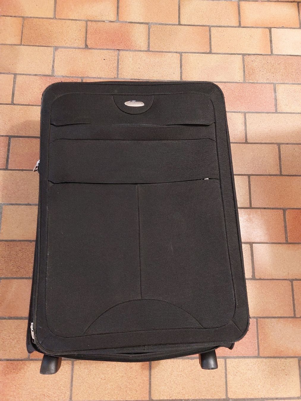 Samsonite Valigie: Samsonite grosser Reisekoffer Trolley schwarz robust – Usato da Bern venduto da titaniumsnow
