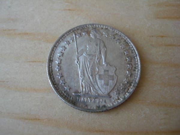 Tutti le monete: (A4) 0.5 Franken 1921 UNZ- – Usato da Erlach venduto da Net-Coins 1