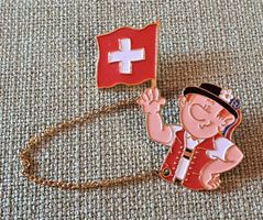 E425 Pin Schweizer Fahne & Senn