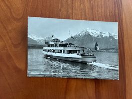 Postkarte Thunersee Schiff Jungfrau 1954  (M543)