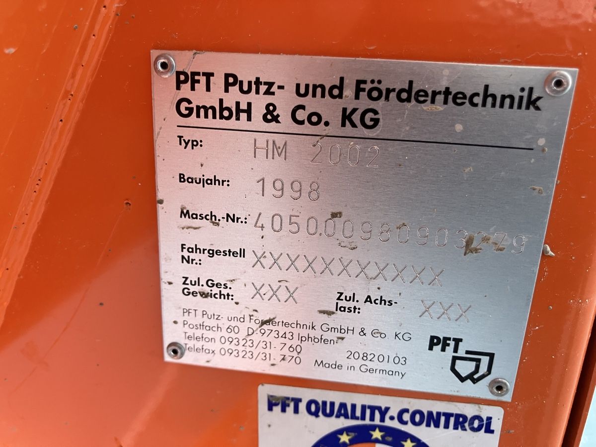 Toutes les machines: Durchlaufmischer PFT HM 2002 – D'occasion à Uerkheim par Dealer-4813 4