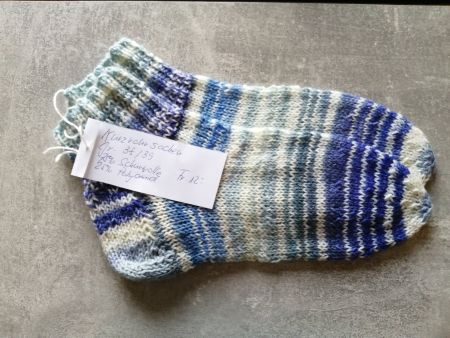 Kurzrohrsocken handgestrickt, Grösse: 38/39