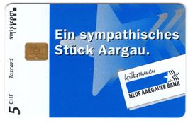 NEUE AARGAUER BANK . seltene Chip Firmen Taxcard