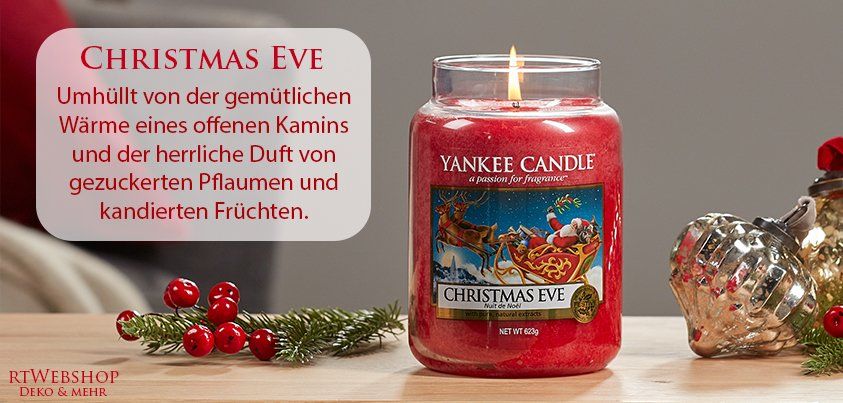 Yankee Candle Kerzen: Yankee Candle Christmas Eve medium Jar – Neu und originalverpackt aus Langwiesen von rtWebshop 2