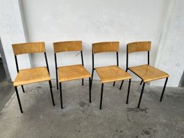 4 Mid Century Vintage Stapelstühle Stil Horgen Embru