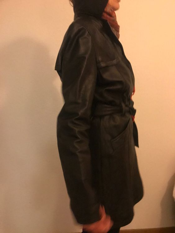 Leather coat size 36/38 3