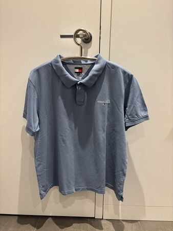 Polohemd Tommy Jeans Herren Grösse XXL hellblau gut