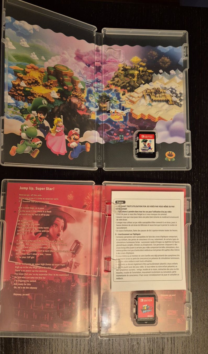 Nintendo Giochi: Super Mario Wonder + Super Mario Odyssey pour Switch – Usato da Daillens venduto da zaporogue 2