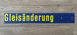 Original SBB Fallblattanzeige Gleisänderung