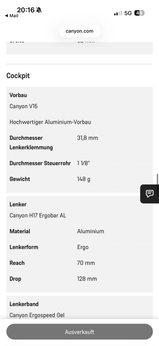 Canyon Velos: Canyon Endurance: ON7 E-Rennrad – Gebraucht aus Galgenen von giwc 5