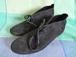 Blaue Wildleder-Schuhe Gr. 41  (Damen)