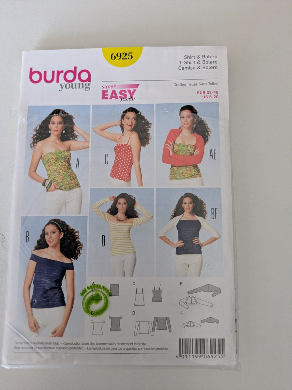 Cartamodelli: Schnittmuster: Burda 6925 – Usato da Bern venduto da macsandra