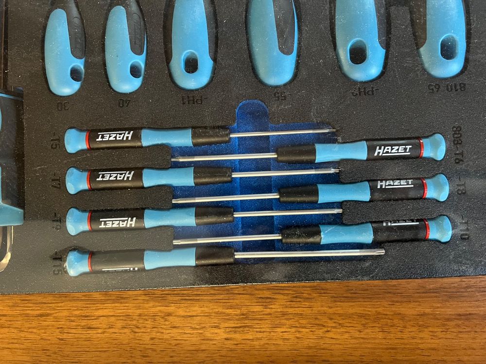 HAZET Schraubendreher-Satz 840/8 – 8-teilig, Aus Edelstahl, Mit 1/2" Antrieb Für Professionellen Einsatz