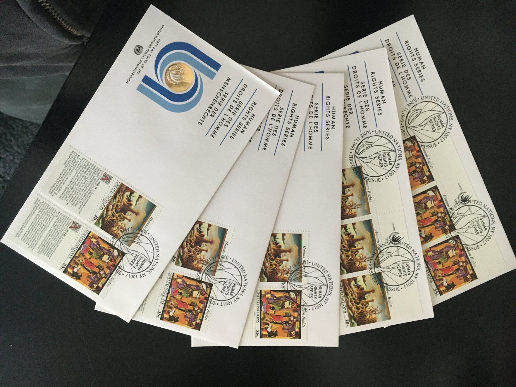 Alle Briefmarken: ONU UNO NY / 1993 / 5x Speziel FDC – Neu (gemäss Beschreibung) aus Grand-Lancy von Dany1973