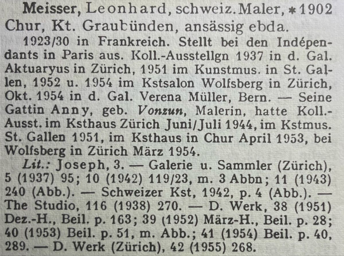 Gemälde: Leonhard Meisser (1902-1977) – Gebraucht aus Grosshöchstetten von Perle1951 4