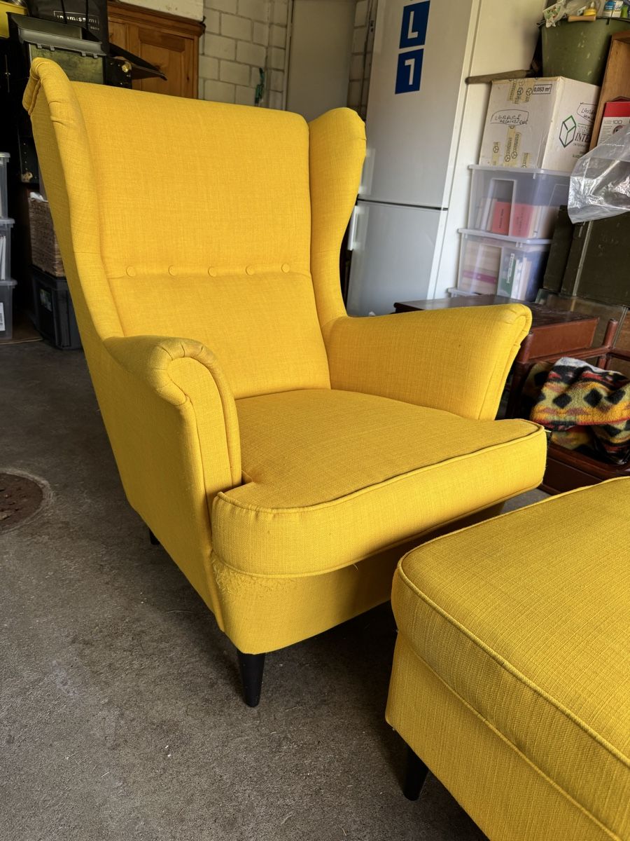 Ikea Sessel: Gelber Ikea STRANDMON Sessel – Gebraucht aus Rotkreuz von emm_57nm 3