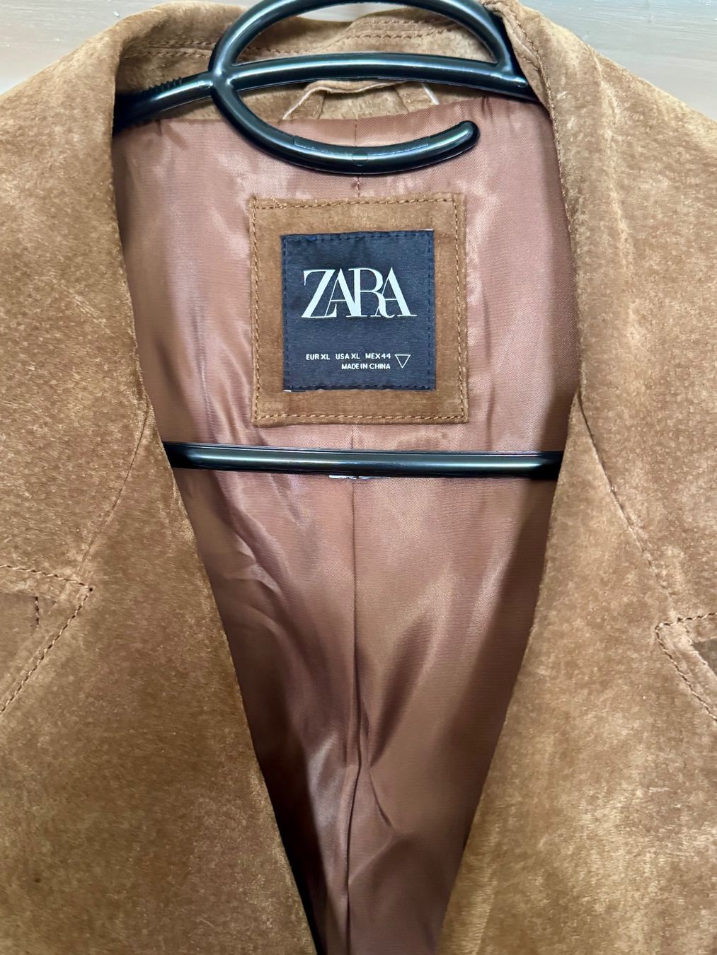 Zara Giacche: Veste en cuir brun "biker" – Usato da Moutier venduto da DreamerZz1 3