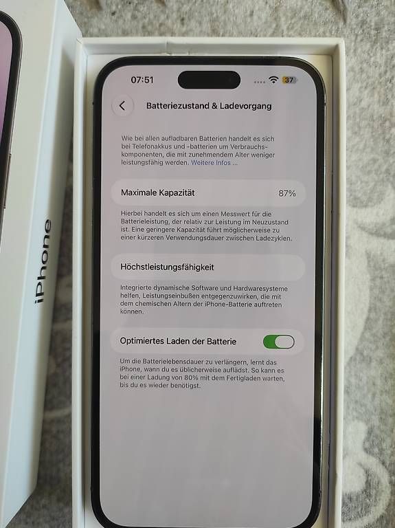 Handys / Smartphones: iPhone 14 Pro Max Batterie  87% – Gebraucht aus Reinach BL von mil_b29q 1
