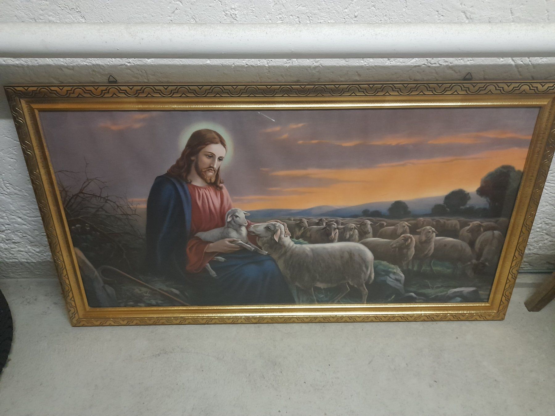 Poster & Bilder: Bild: Jesus mit Schäfchen (Der gute Hirte) – Gebraucht aus Lustmühle von chevi03