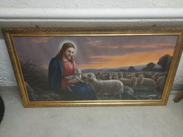 Bild: Jesus mit Schäfchen (Der gute Hirte)