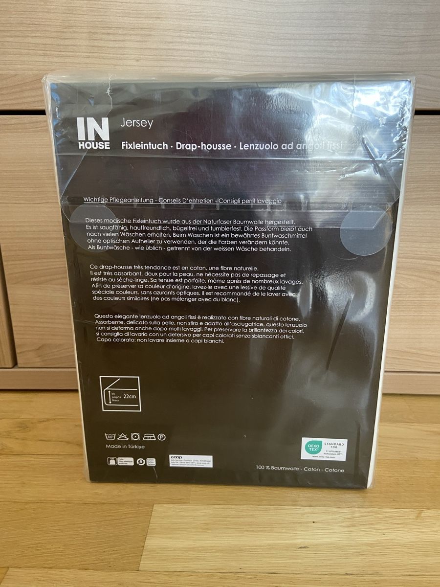 Coop Biancheria da letto: 2 NEUE FIXLEITÜCHER 160X200 – Nuovo e nell'imballaggio originale da Zürich venduto da schneeflocke303 1