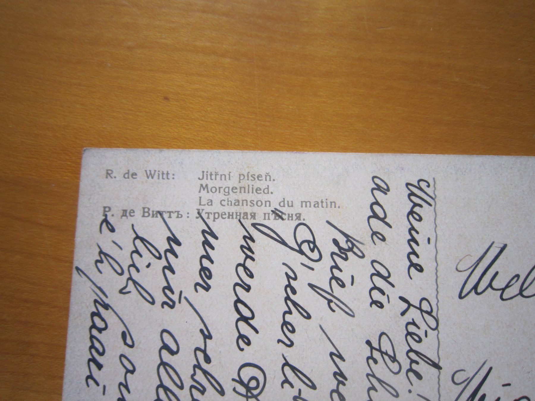 Cartoline postali: No 8  Postkarte Morgenlied Stempel Luzern 1920 – Usato da Gordola venduto da Polentaefung 2