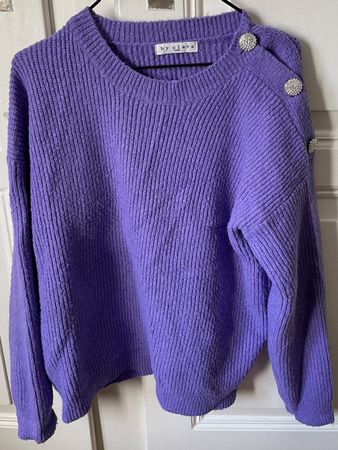by Clara Paris Pullover mit Schmuckstein - wie Sézane COS